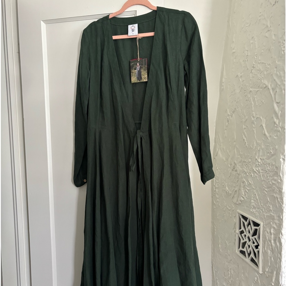 Son de Flor wrap dress, long sleeve